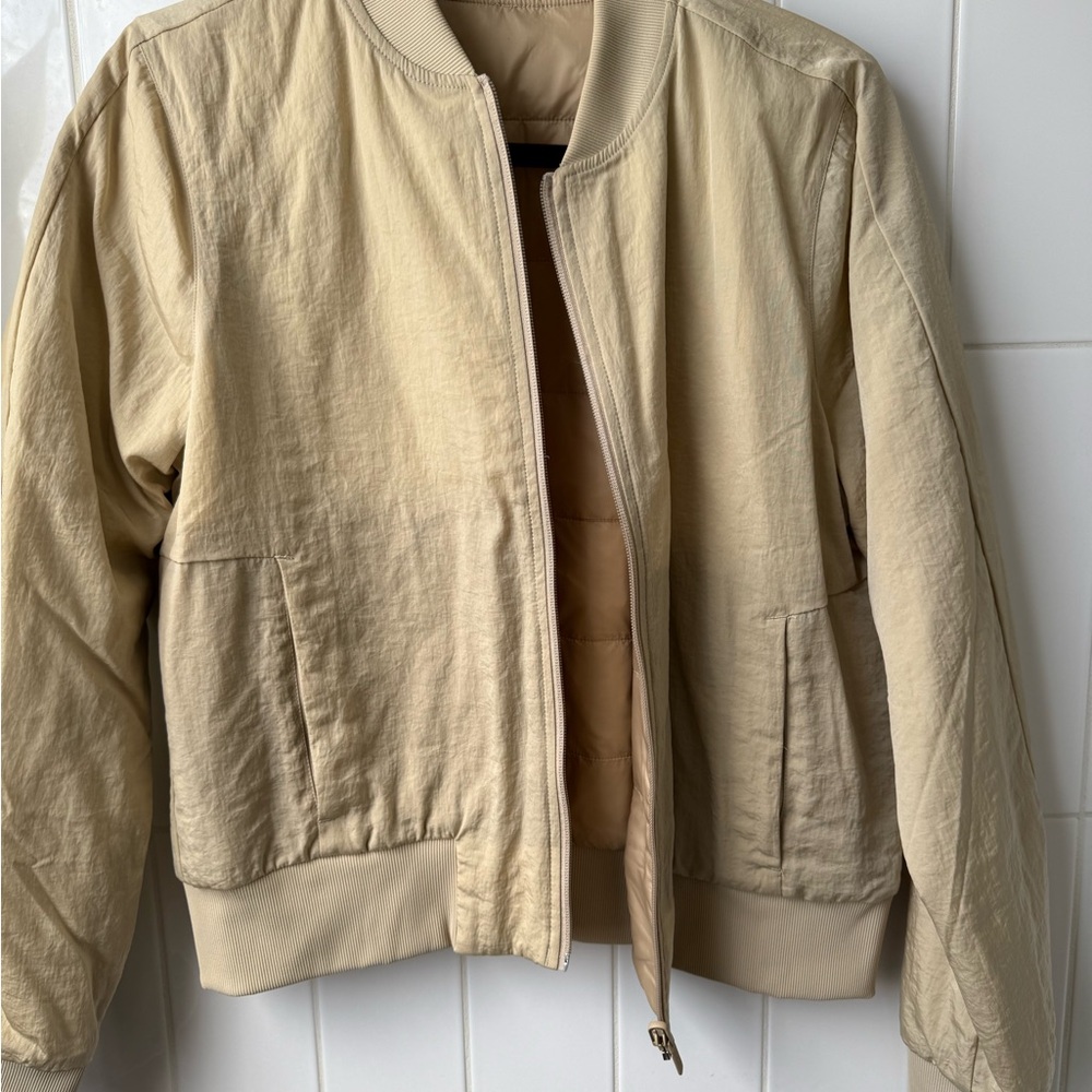 lululemon athletica Tan Bomber Jacket